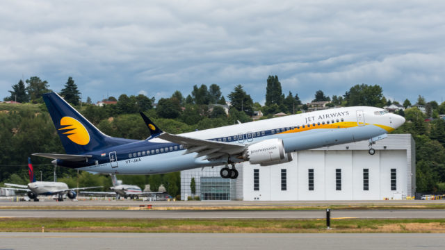 Jet Airways recibe primer B737 MAX en India