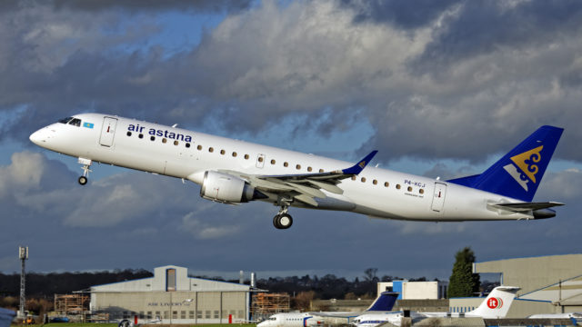 E190 de Air Astana con problemas de control sobre Portugal; aterrizó de forma segura