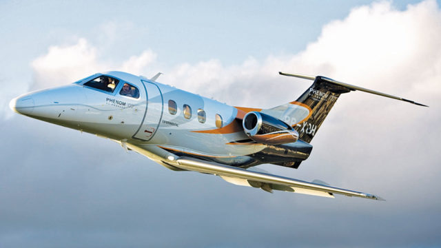 Embraer entrega primer Phenom 100EV