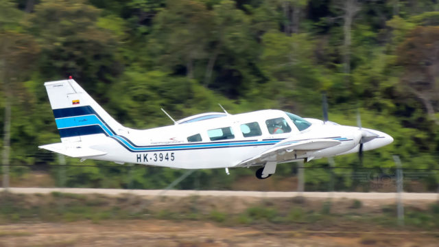 Roban PA-34 que transportaba valores en Colombia