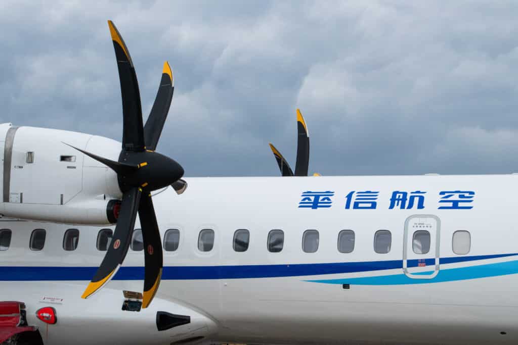 Mandarin Airlines utiliza SAF en entrega de nuevo ATR 72-600