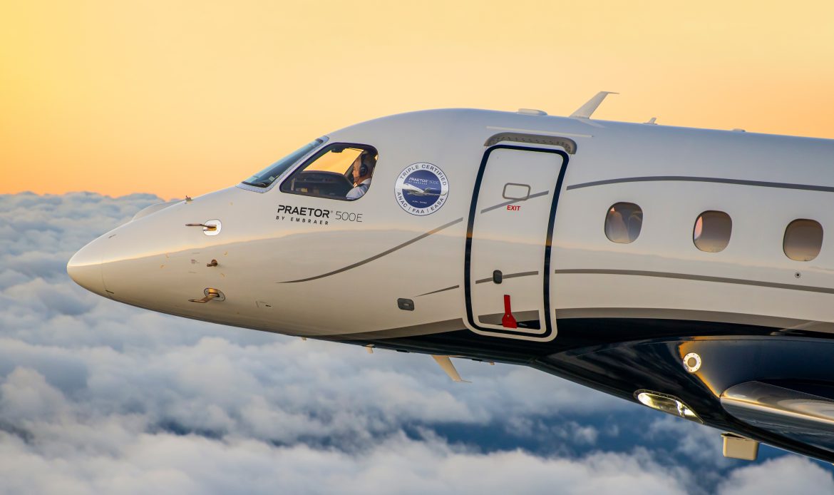 Praetor 500E de Embraer obtiene certificación simultánea en Brasil, Estados Unidos y Europa