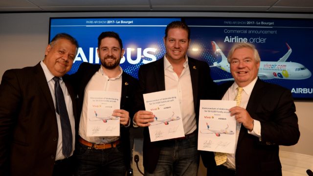 VivaAir se compromete a la compra de 50 aviones de la familia A320