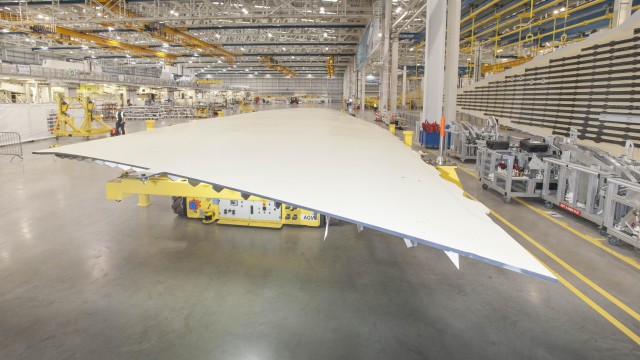 Airbus comienza la producción de la primera ala del A350 XWB