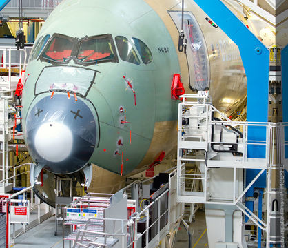 Inicia ensamblaje de A350 para Singapore Airlines
