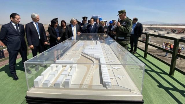 Aeropuerto de Santa Lucía registra avance del 25%