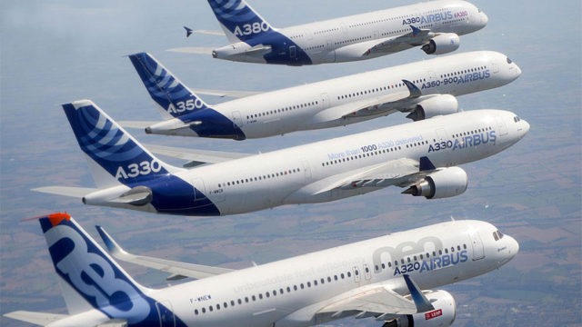 Ordenes y entregas de Airbus en marzo