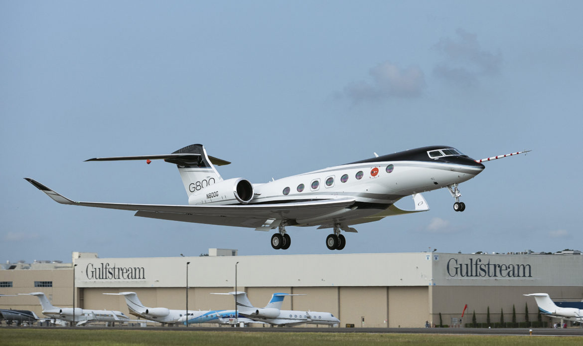 Gulfstream G800 alcanza el récord de velocidad número 800 de la compañía