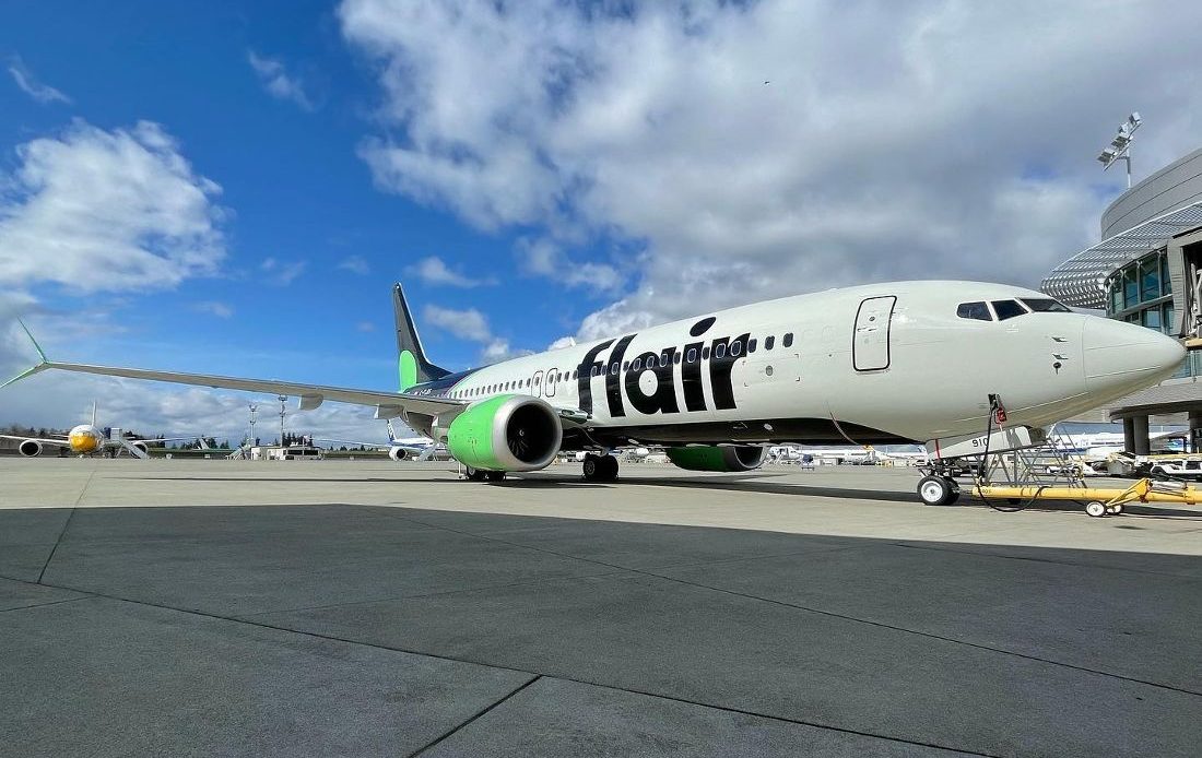 Flair Airlines logra un factor de terminación de vuelos del 100% para noviembre de 2023