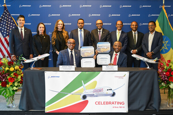 Ethiopian Airlines confirma pedido adicional de seis Boeing 787-9 Dreamliner