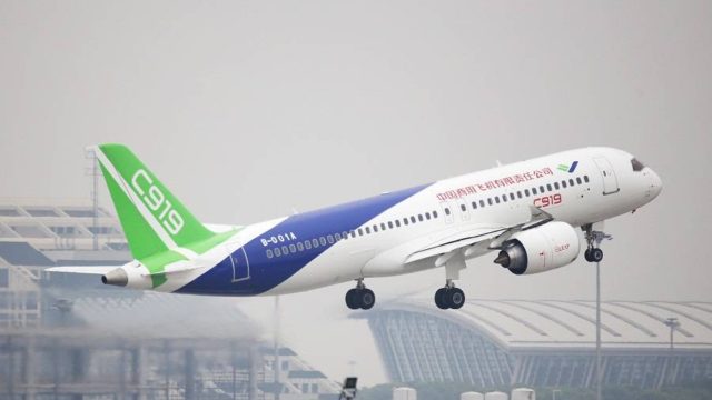 COMAC C919 obtiene certificado de diseño