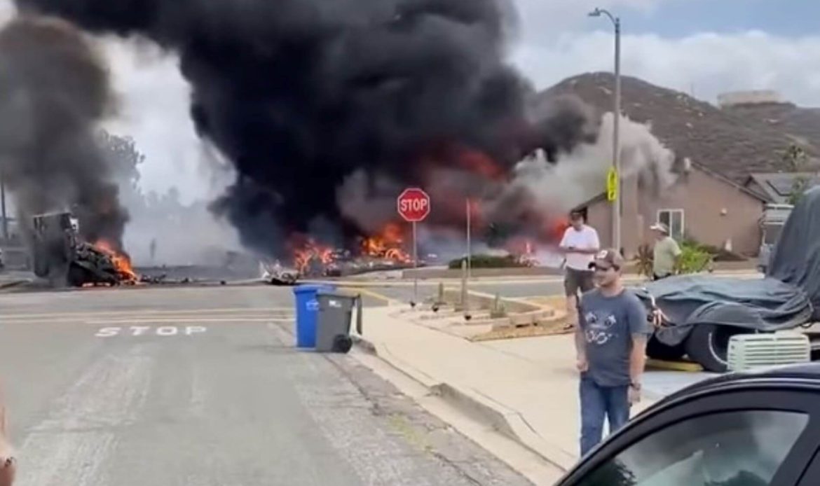 Se accidenta Cessna 340 en los suburbios de California