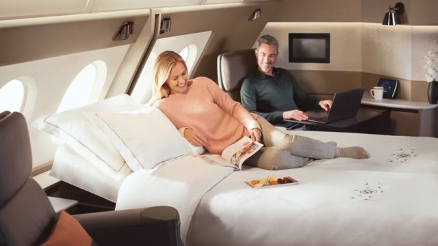 Singapore Airlines presentó nuevos interiores para A380