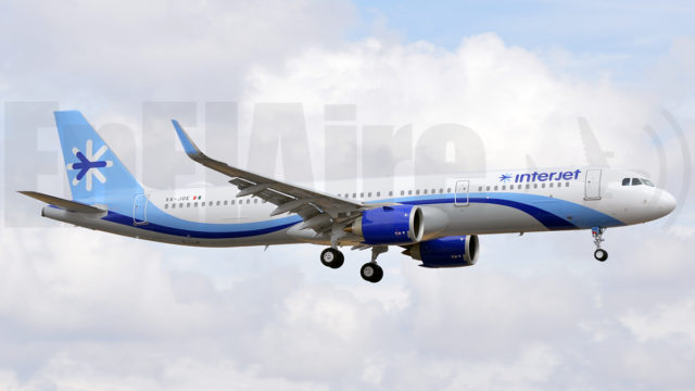 Interjet recibe primer A321neo en México