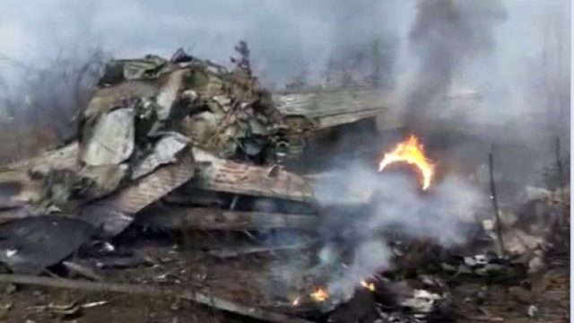 Se accidenta avión militar chino en entrenamiento