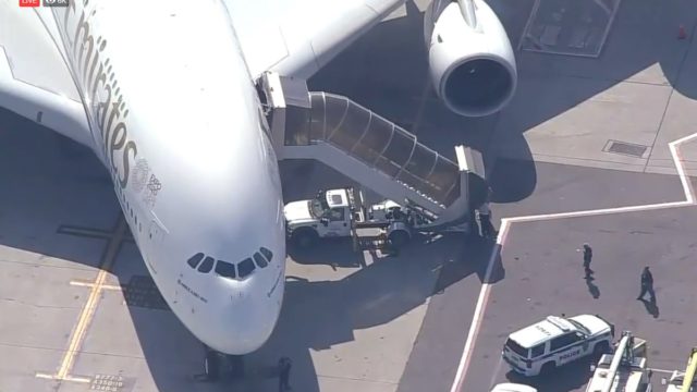 A380 de Emirates es puesto en cuarentena en JFK