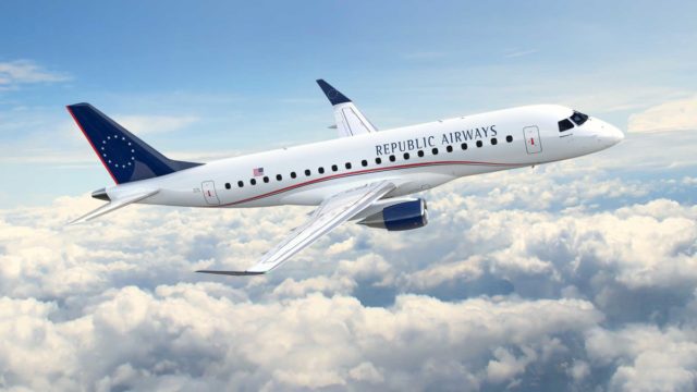 Embraer y Republic Airways firman acuerdo por 100 E175
