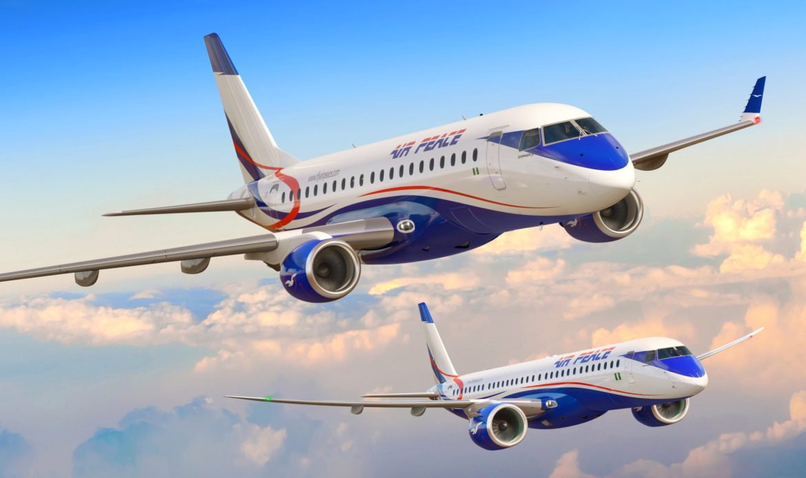 Air Peace realiza pedido por cinco Embraer E175