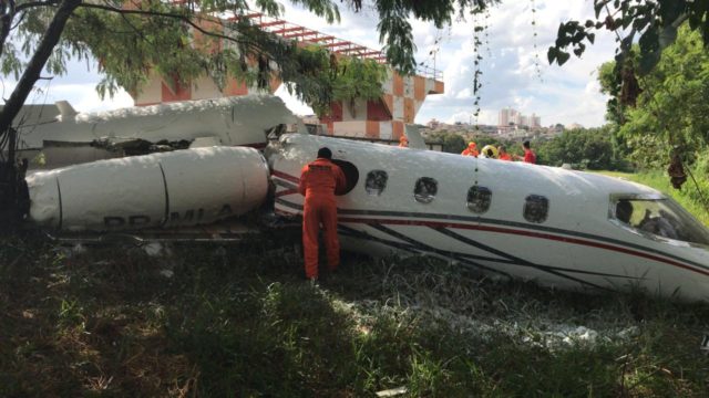 Se despista Learjet 35 en Belo Horizonte, Brasil