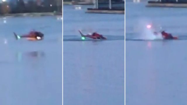 Helicóptero cae al Río Este en Manhattan