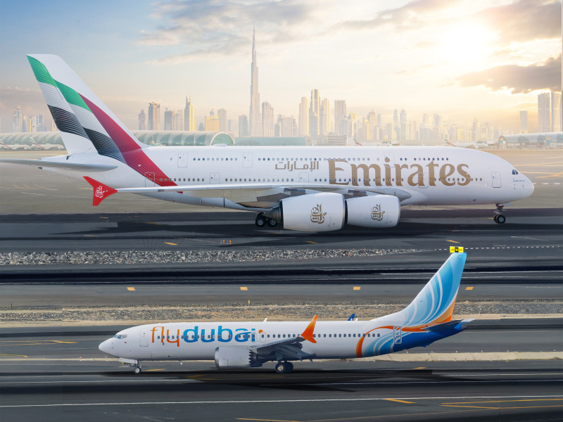 Emirates y flydubai transportan 5 millones de pasajeros durante 2024