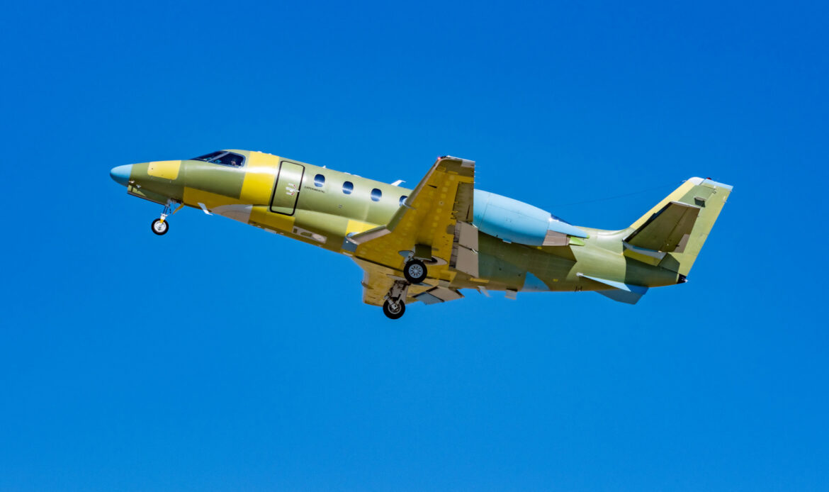 Textron realiza vuelo de prueba de su Cessna Citation Ascend