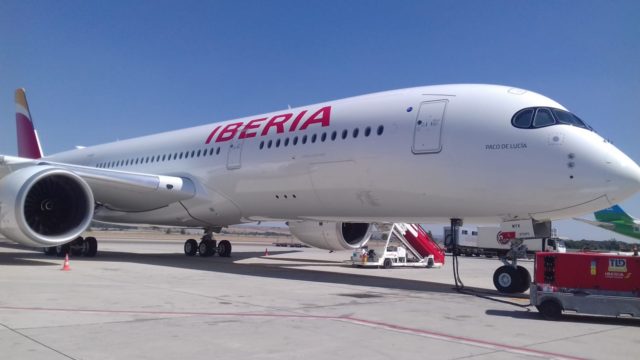 Iberia estrena su nueva cabina de Airbus A350