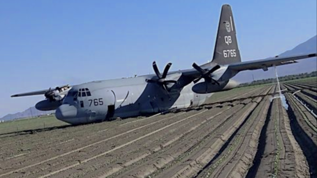 F-35B se estrella después de colisionar en el aire con un KC-130 durante un ejercicio de entrenamiento