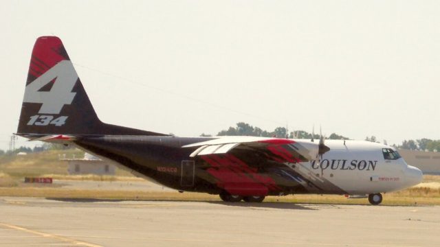Se estrella C-130 Hercules Super Tanker en Australia