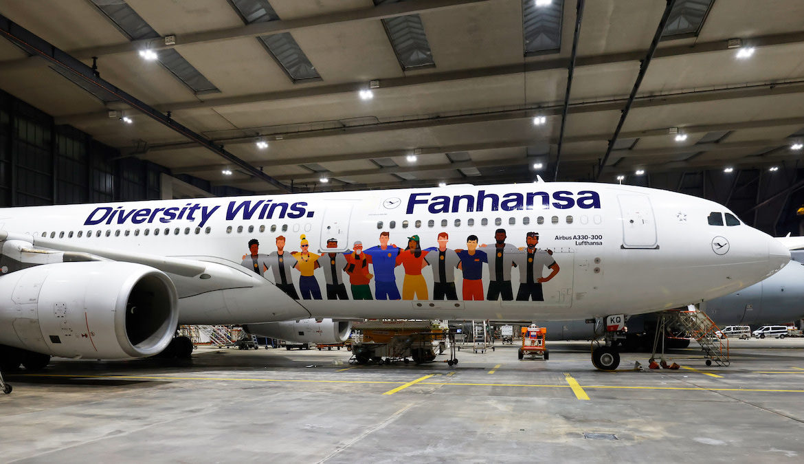 Lufthansa presenta librea inclusiva