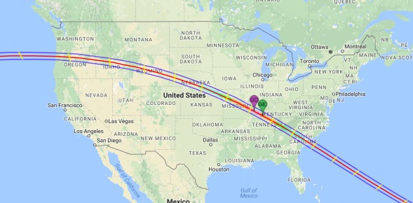 Eclipse solar en Norteamérica