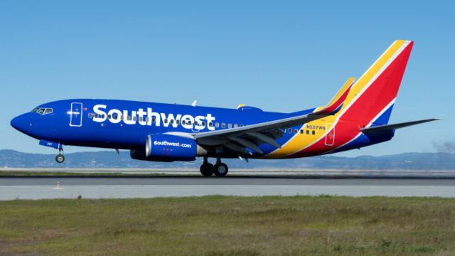 Aeronave de Southwest a punto de colisionar con helicóptero