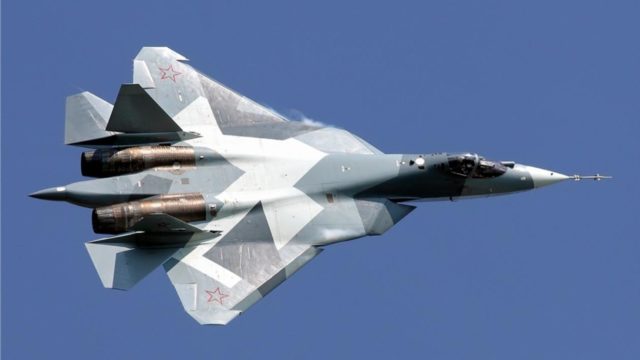 Se accidenta avión de combate ruso Sukhoi Su-57