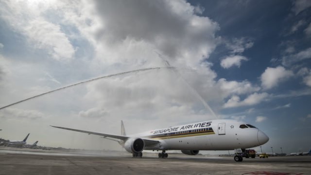 Singapore Airlines recibe primer 787-10