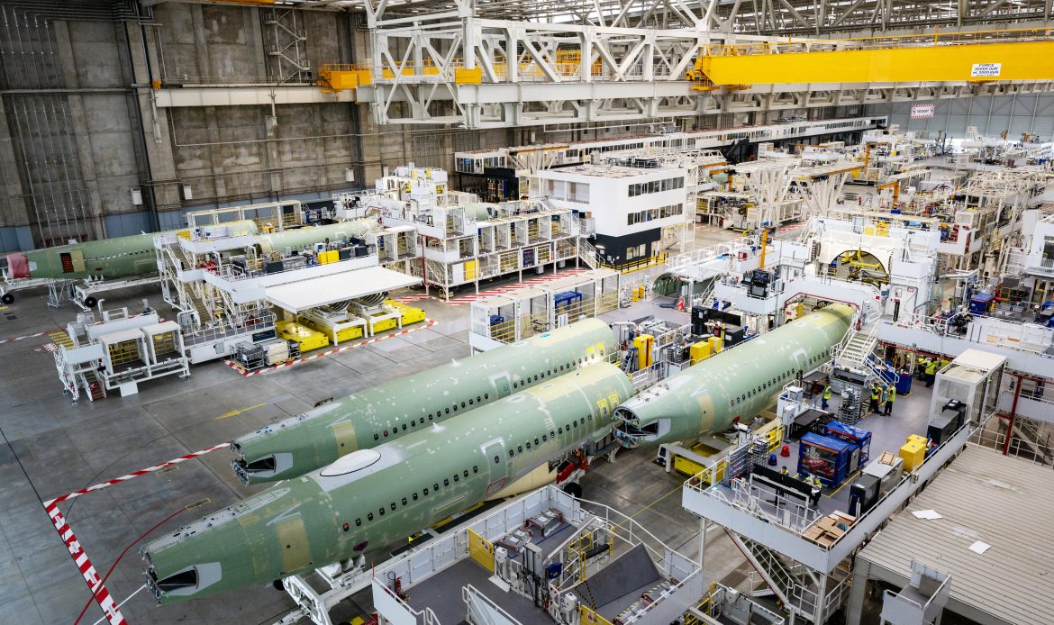 Airbus inaugura nueva línea de ensamblaje del A320 en Toulouse