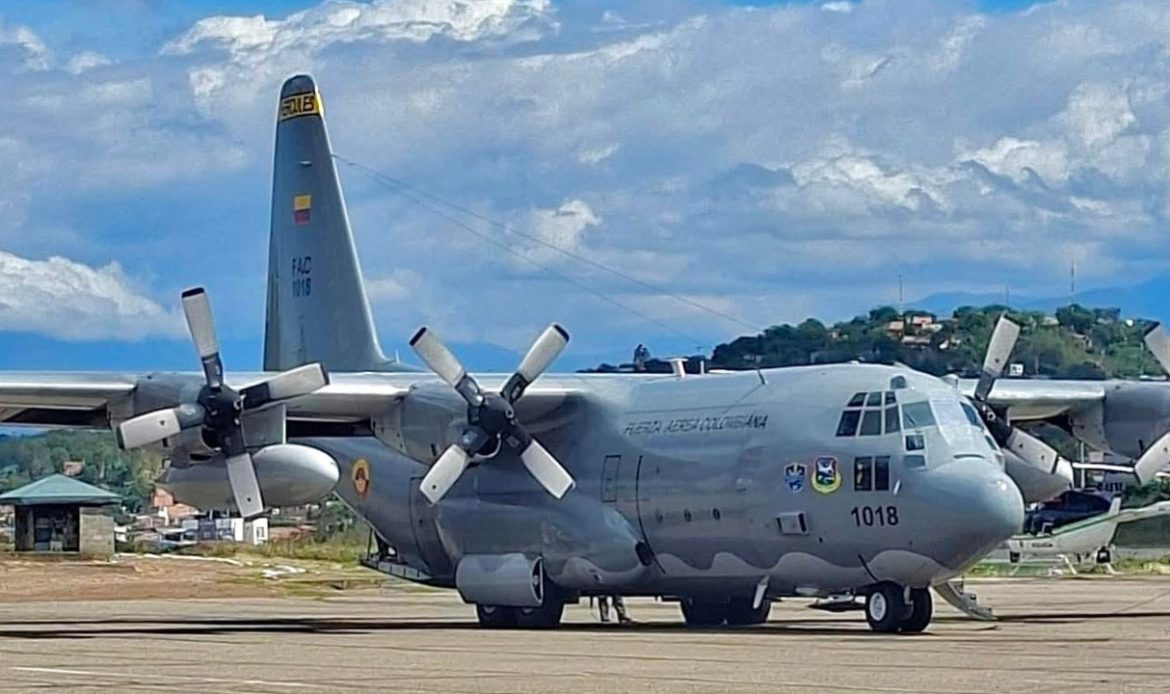 C-130 Hércules de la FAC sufre accidente cerca de Puerto Leguízamo