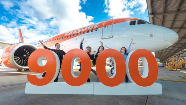 Airbus entrega A320 número 9000 a EasyJet