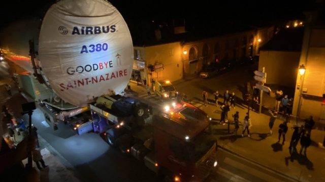 Las últimas secciones del A380 llegan a Toulouse para su ensamblaje
