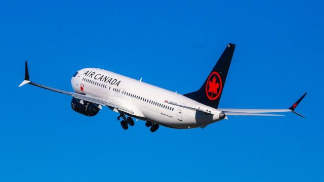 Air Canada introduce a servicio al Boeing 737 MAX